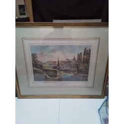 ESTAMPE VUE LUXEMBOURG 