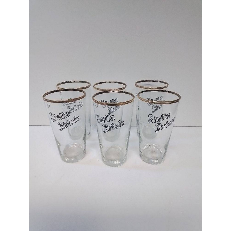 LOT DE 6 VERRES STELLA ARTOIS