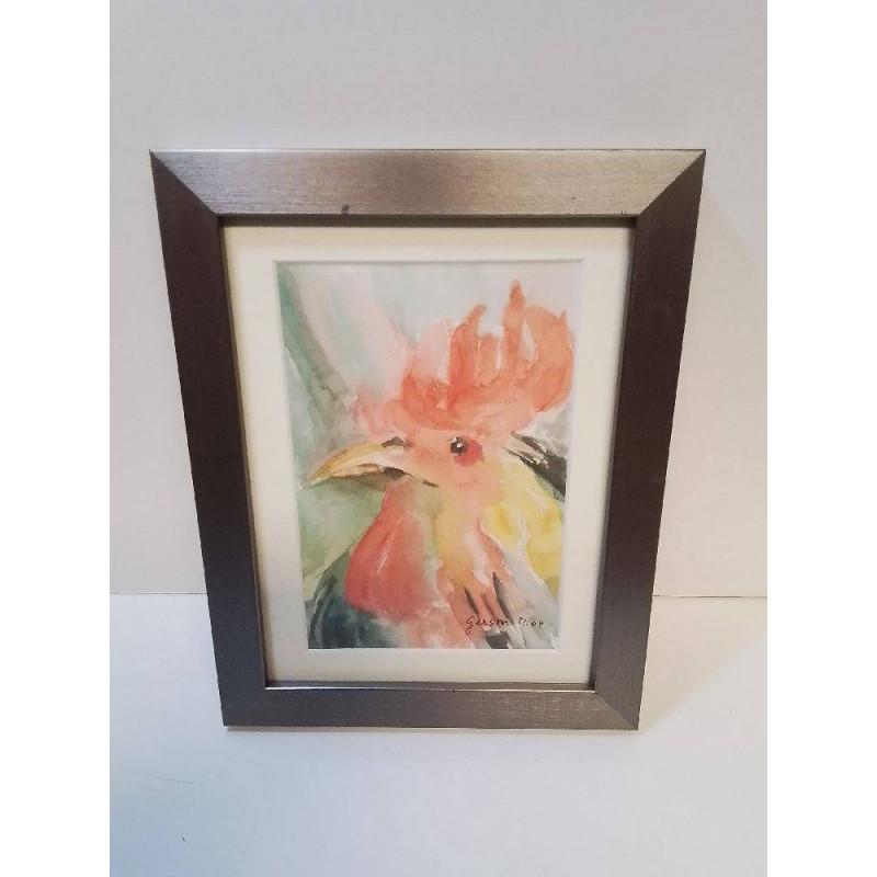 AQUARELLE COQ GERSON M. PETIT MODÈLE 