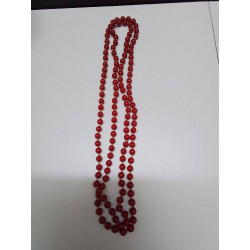 SAUTOIR PERLES ROUGES