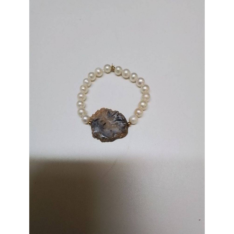 BRACELET PERLES PIERRE