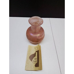 VASE VERRE SOUFFLE ROSE