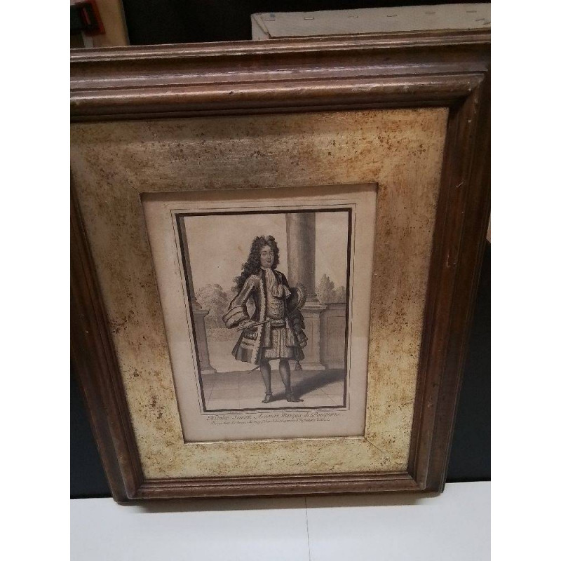 GRAVURE MARQUIS DE POMPONNE