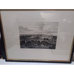 GRAVURE SIEGE DE LUXEMBOURG 