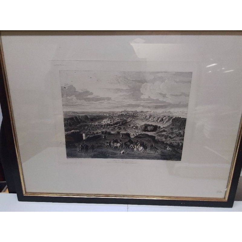 GRAVURE SIEGE DE LUXEMBOURG 