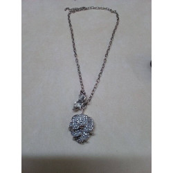 COLLIER ET PENDENTIF STRASS 