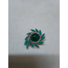 BROCHE VINTAGE EN MÉTAL DORÉ 