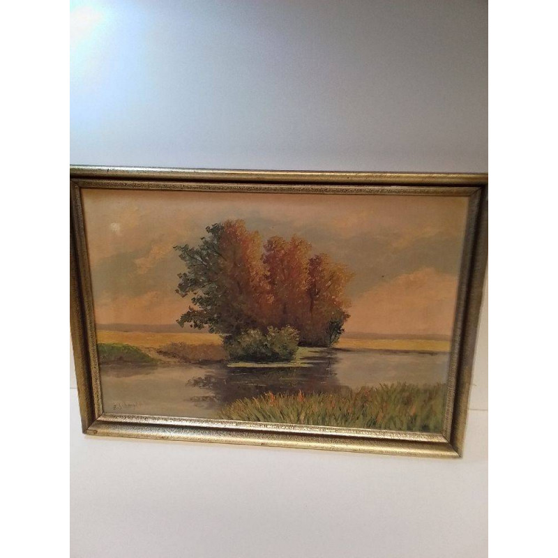 HUILE SUR PANNEAU SIGNÉE SHERGEN 