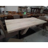 TABLE RECTANGULAIRE BOIS BLANCHI