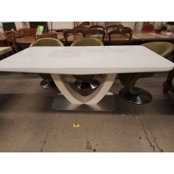 TABLE MODERNE BLANCHE VARIANO 