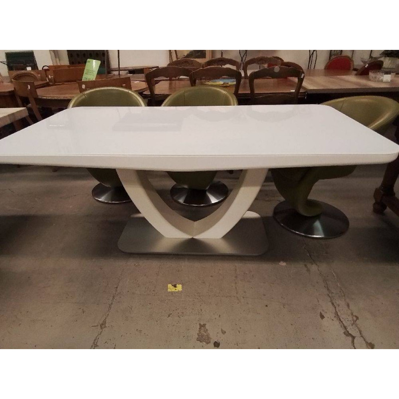 TABLE MODERNE BLANCHE VARIANO 