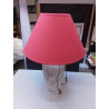 LAMPE A POSER ABAT JOUR ROUGE 