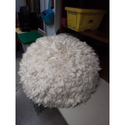 POUF BLANC 