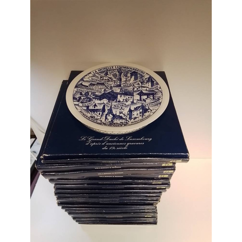 COLLECTION ASSIETTES VILLEROY ET BOCH LA MOSELLE LUXEMBOURGEOISE