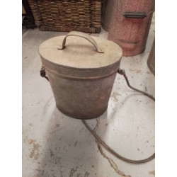 POUBELLE PM ANCIENNE EN ZINC 