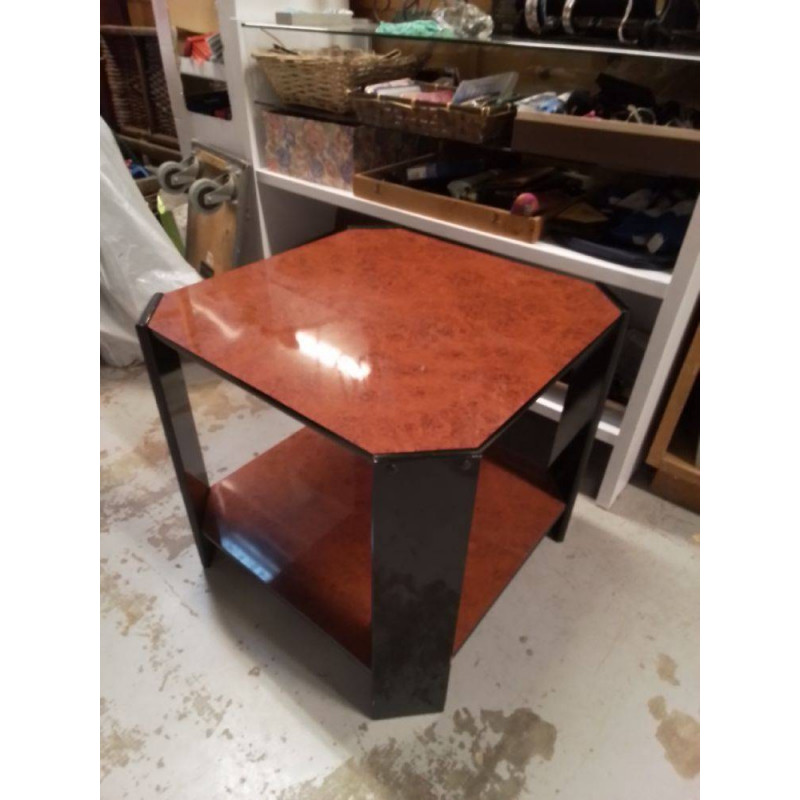 TABLE BASSE STYLE BOIS DE LOUPE