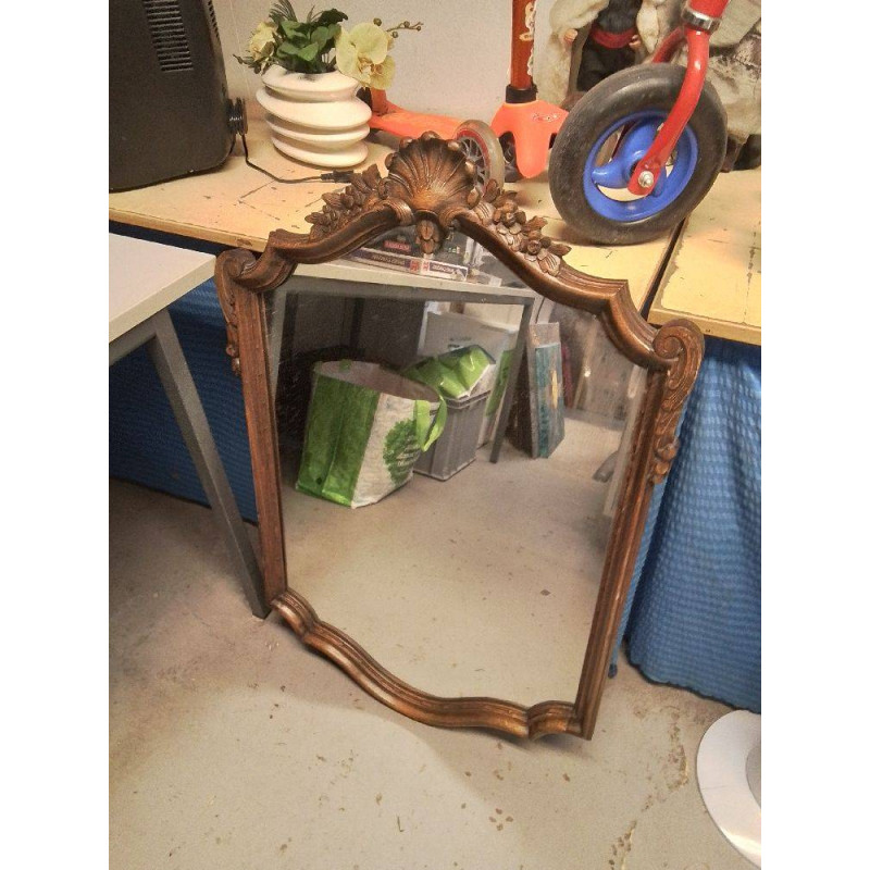 MIROIR BOIS SCULPTÉ 