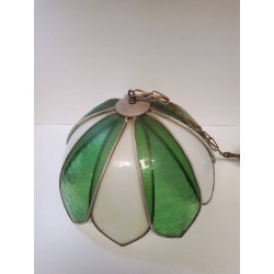 SUSPENSION VERRE BLANC ET...