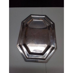 PLATEAU METAL ARGENTÉ 