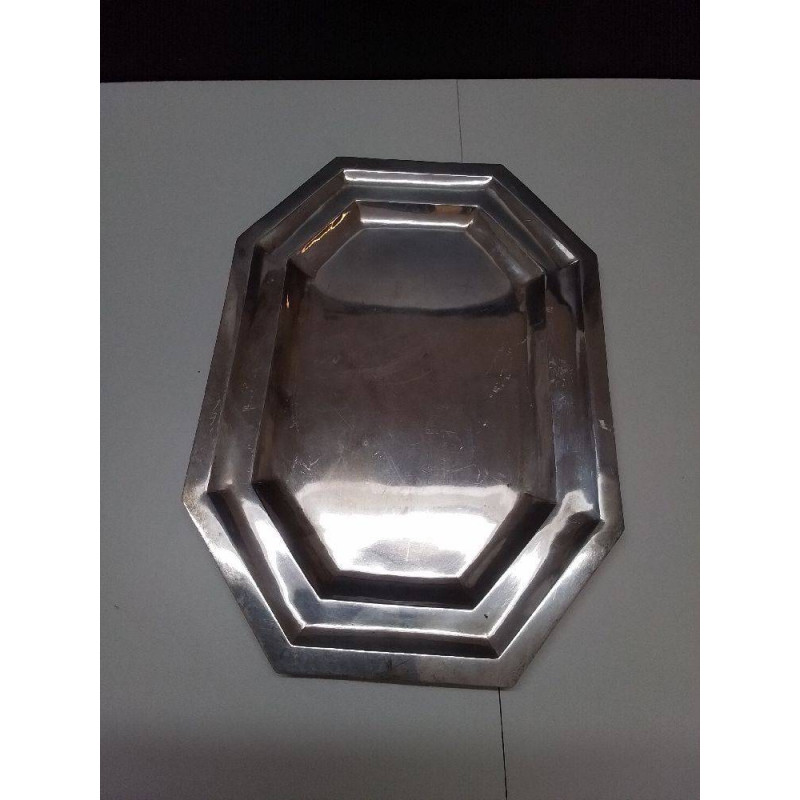 PLATEAU METAL ARGENTÉ 