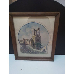 AQUARELLE EGLISE MICHELLE...