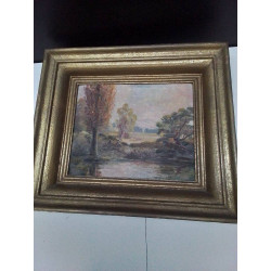 HUILE SUR PANNEAU SIGNÉE...