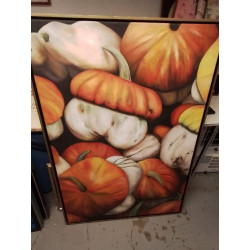 HUILE SUR TOILE CITROUILLES...