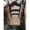 LOT DE 4 CHAISES ASSISES PAILLEES