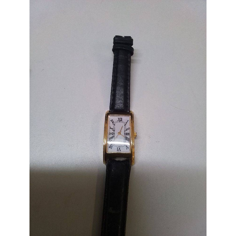 MONTRE QUARTZ DAME BOÎTIER DORÉ 