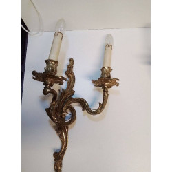 APPLIQUE DOUBLE LAITON DORÉ 