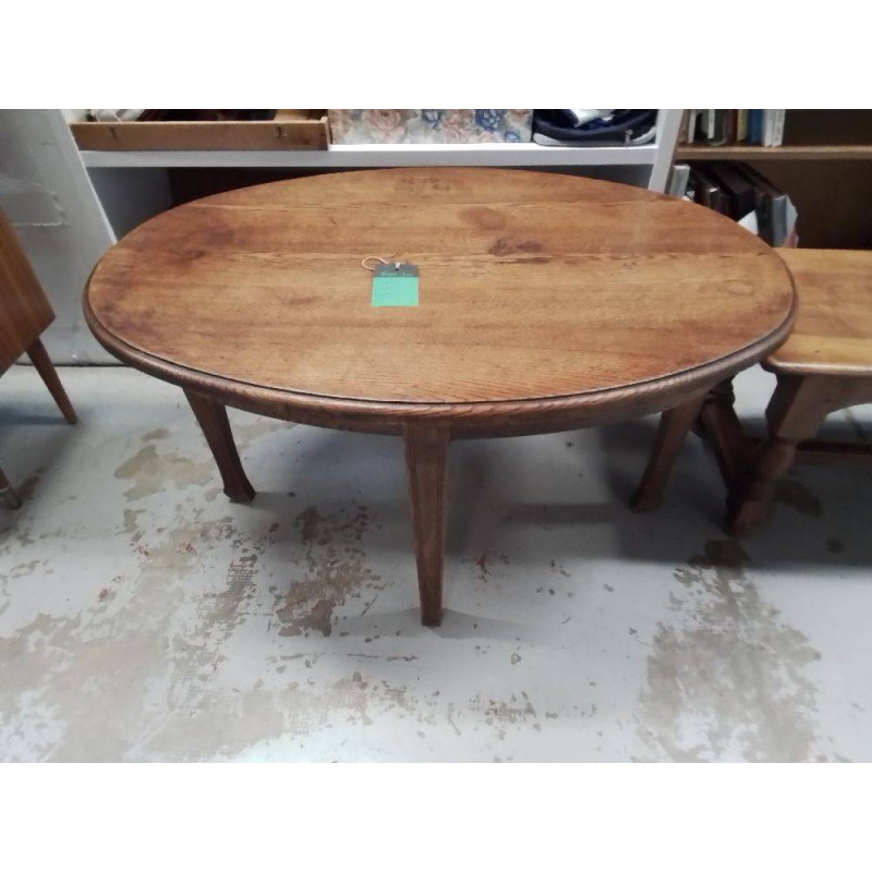 TABLE BASSE CHENE OVALE