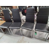 LOT DE 4 CHAISES NOIRES MODERNES