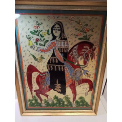 PEINTURE SUR VERRE ORIENTALE 