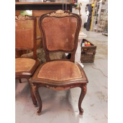 LOT DE 4 CHAISES RESTAURÉES
