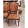 LOT DE 4 CHAISES RESTAURÉES