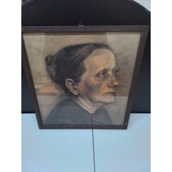 TABLEAU CRAYON VISAGE DE...