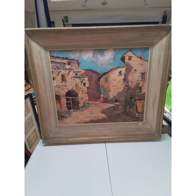 HUILE SUR TOILE RUELLE M LEGRAND