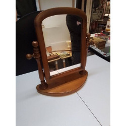 MIROIR DE TABLE GRANGE EN PIN 