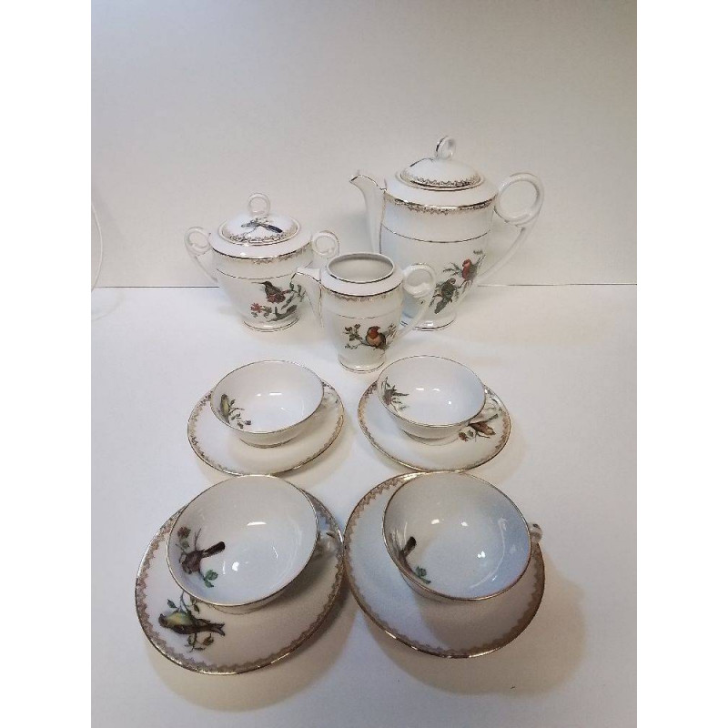 SERVICE A CAFÉ PORCELAINE LIMOGES