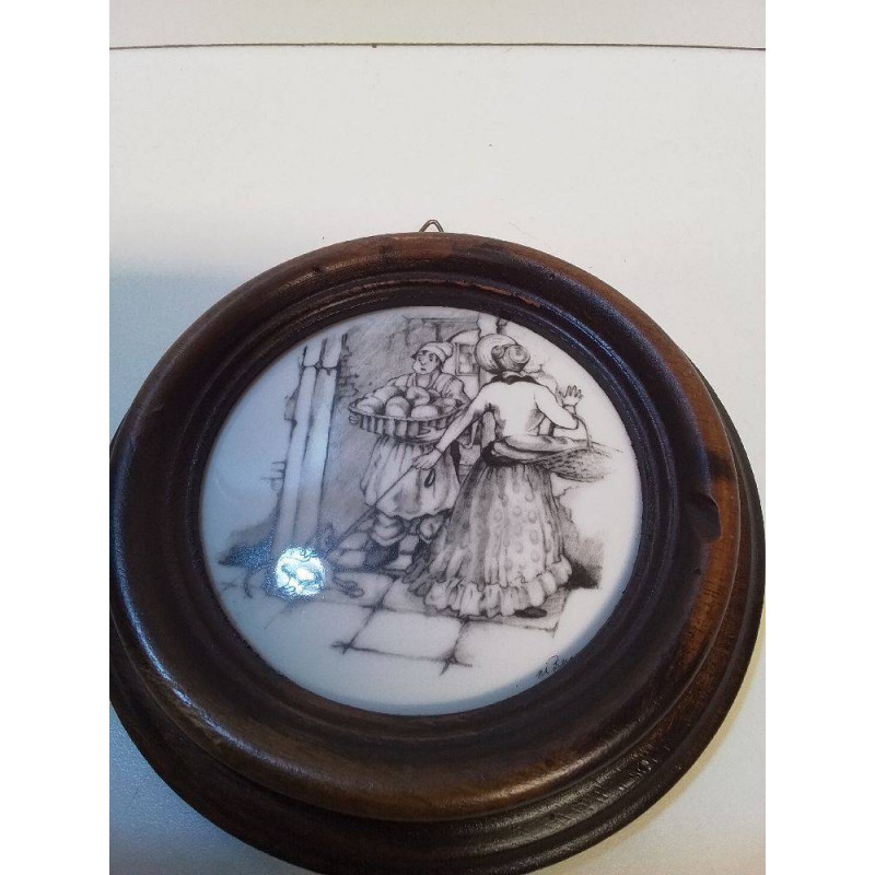 CADRE MINIATURE SUR PORCELAINE 