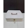 CAISSE METAL BLANC + CLÉ 