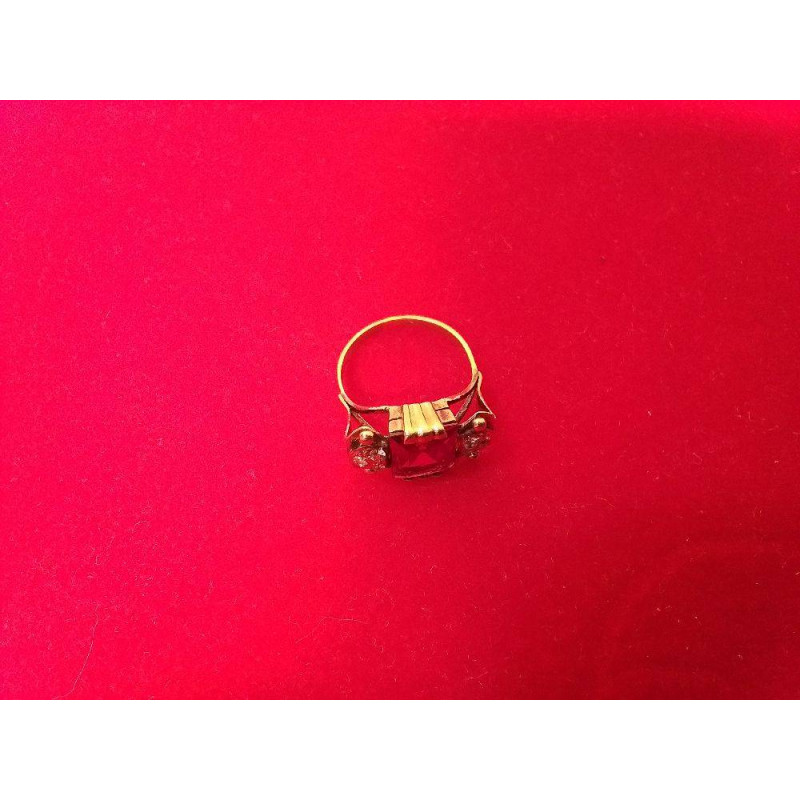 BAGUE TANK ANCIENNE EN OR 