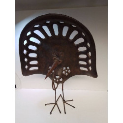 SCULPTURE FER FORGÉ PAON