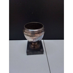 COUPE METAL ARGENTÉ PIED...