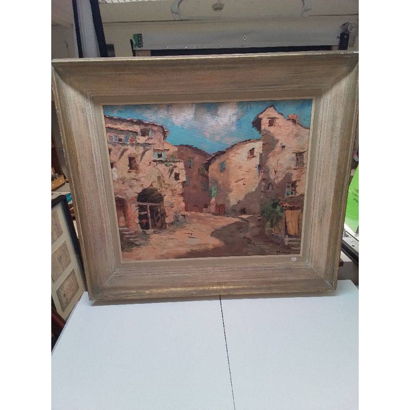 HUILE SUR TOILE RUELLE M LEGRAND
