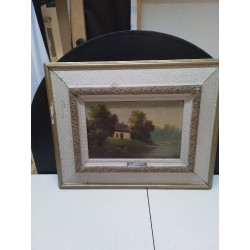 HUILE SUR TOILE VUE MAISON 