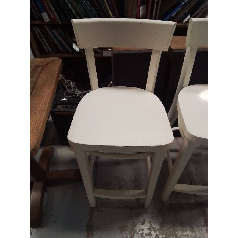 TABOURET DE BAR BLANC