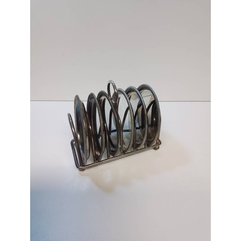 DESSOUS DE VERRE METAL ARGENTÉ 