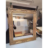 MIROIR KARE DESIGN ENCADREMENT DORÉ 