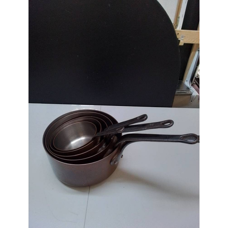 SERIE DE CASSEROLES CUIVRE 